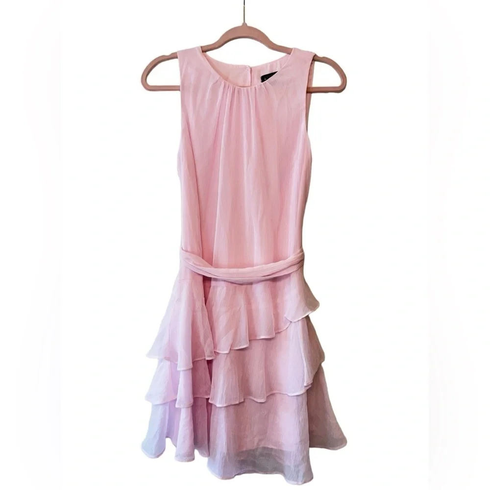 Express Tiered Ruffle Mini Dress Size S - Picture 3 of 8